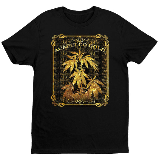 Acapulco Gold T-Shirt - Black - Get Down Art