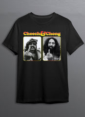 Cheech & Chong Flip T-Shirt - Black - Get Down Art