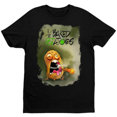 Half Baked Cough T-Shirt - Black - Get Down Art