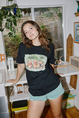 Half Baked Trio T-Shirt - Black - Get Down Art