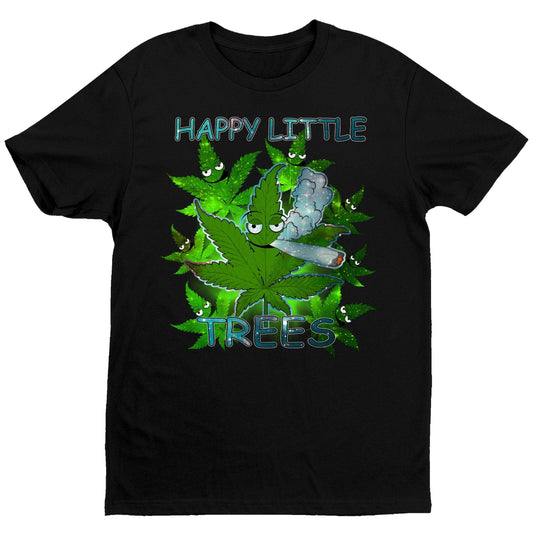 Happy Tree Gang T-Shirt - Black - Get Down Art