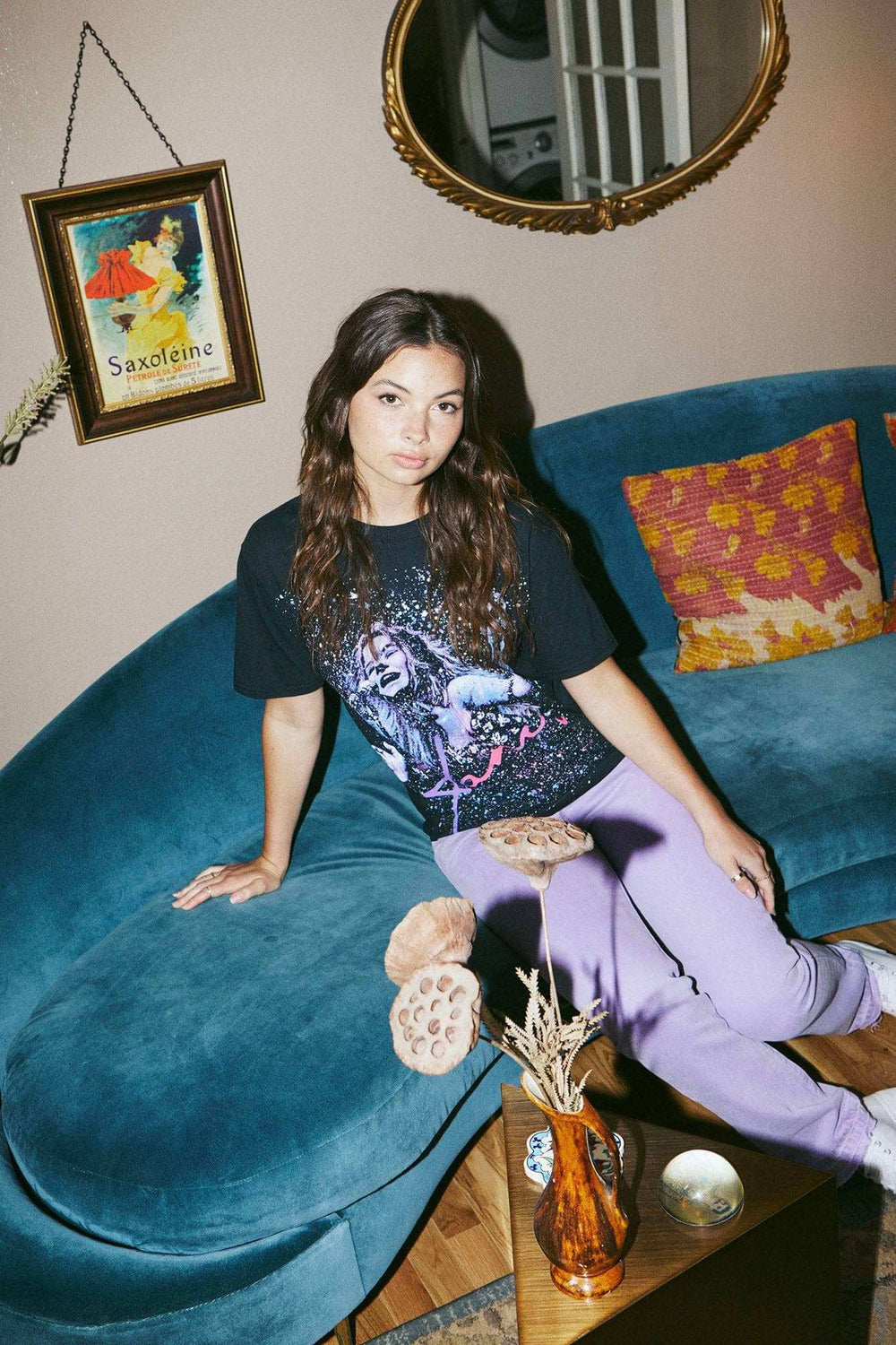 Janis Joplin T-Shirt Kosmic Blues by Stephen Fishwick - Get Down Art - Flyclothing LLC