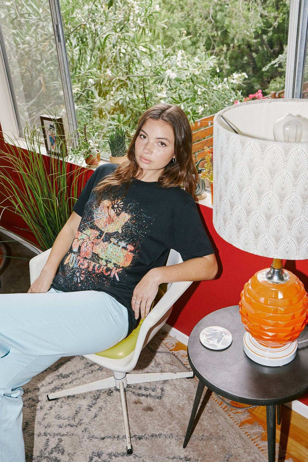 Woodstock Splatter T-Shirt - Black - Get Down Art - Flyclothing LLC