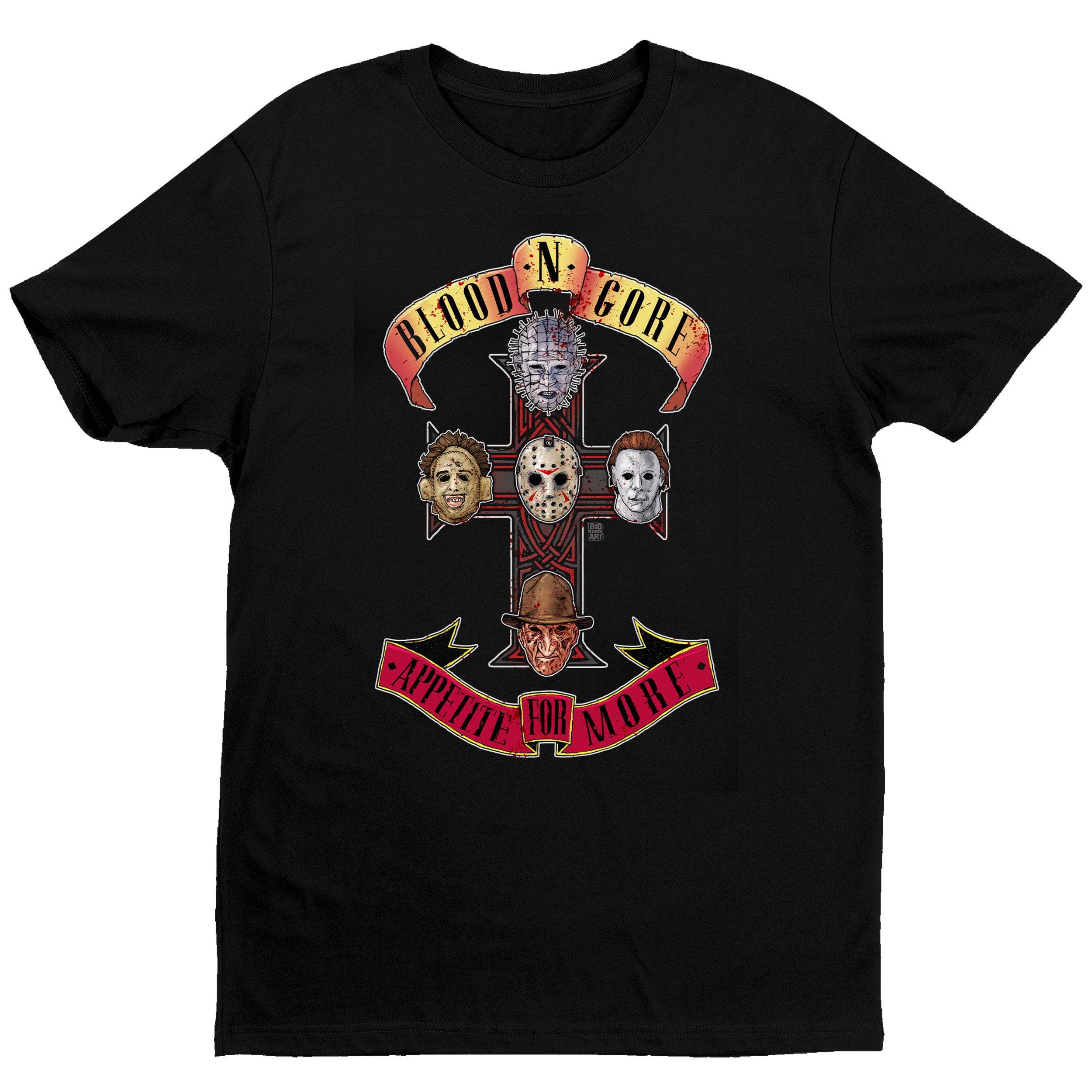 Appetite For More T-Shirt - Black - Get Down Art