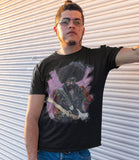 Jimi Hendrix Painted T-Shirt - Black - Get Down Art