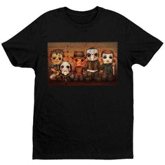 Killer Line Up T-Shirt - Black - Get Down Art