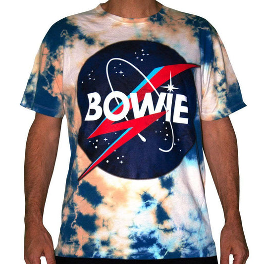 David Bowie Space Logo T-shirt - Tie Dye - Get Down Art