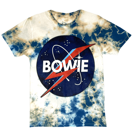 David Bowie Space Logo T-shirt - Tie Dye - Get Down Art