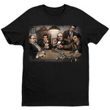 Gangsters Playing Poker T-Shirt - Black - Get Down Art
