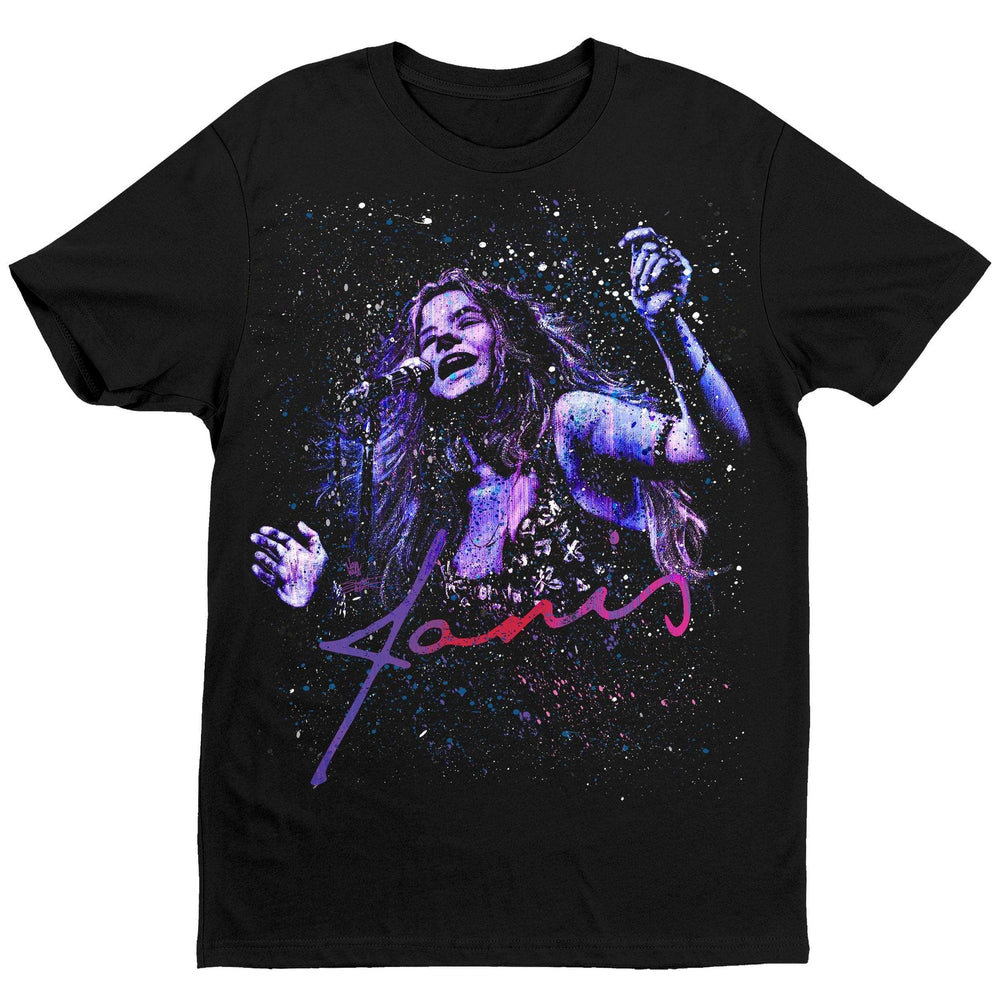 Janis Joplin T-Shirt Kosmic Blues by Stephen Fishwick - Get Down Art - Flyclothing LLC