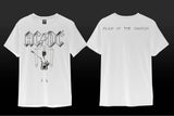 AC/DC Flick of the Switch T-Shirt - White - Get Down Art