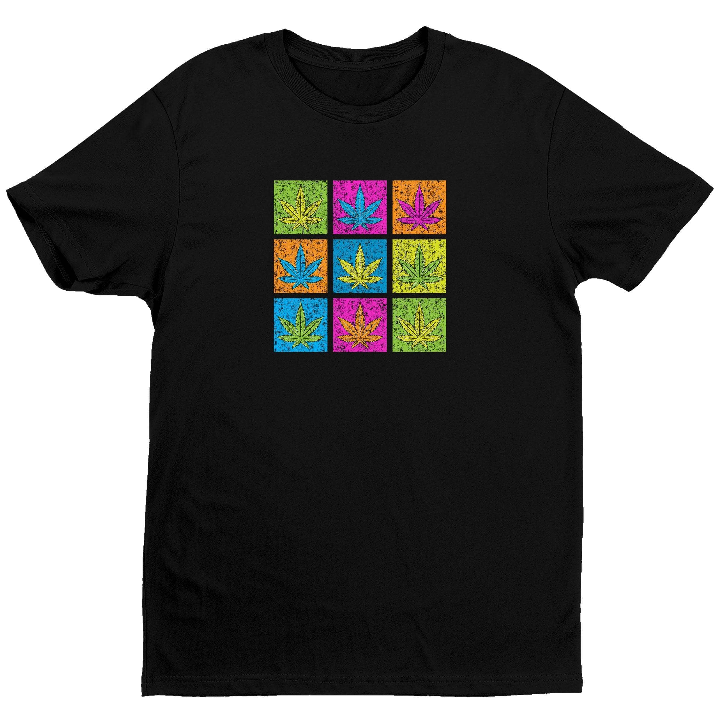 Andy Leaf T-Shirt - Black - Get Down Art