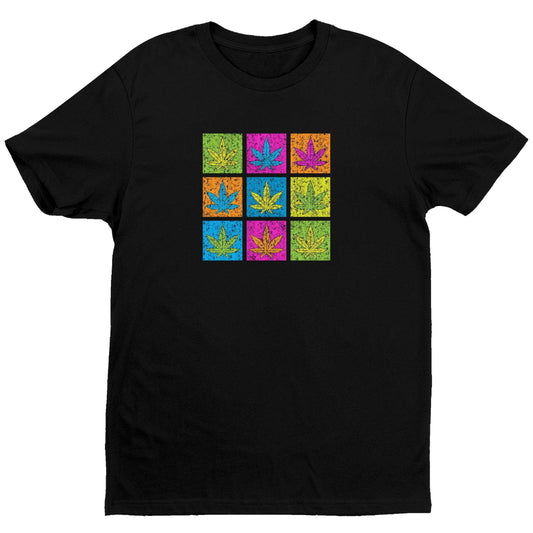 Andy Leaf T-Shirt - Black - Get Down Art