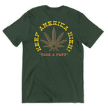 Take A Puff T-Shirt - Olive - Get Down Art