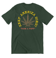 T-Shirts Take A Puff T-Shirt - Olive