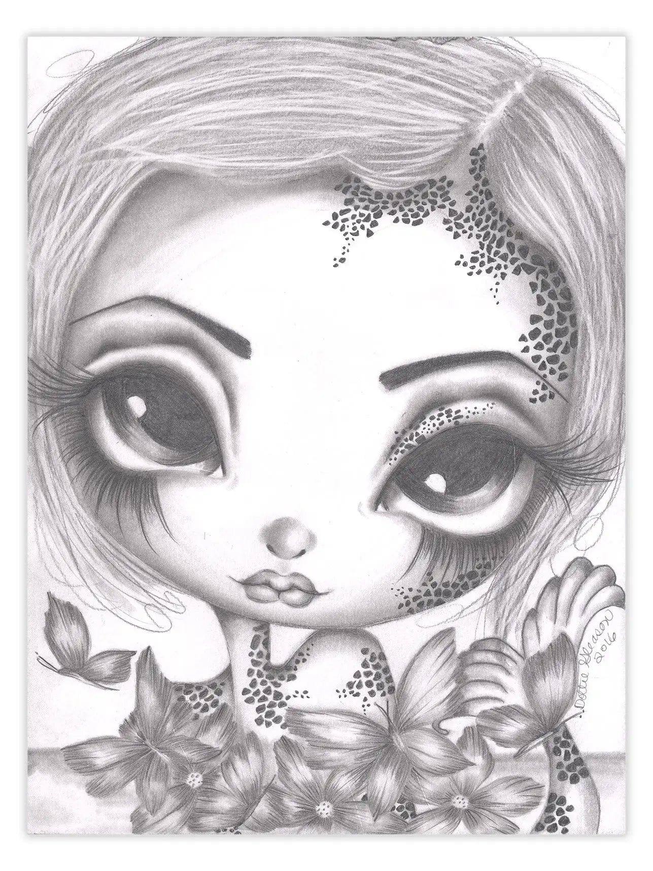 Black Market Art Company Tabitha The Little Mermaid Print - Black Market Art Company - Flyclothing LLC