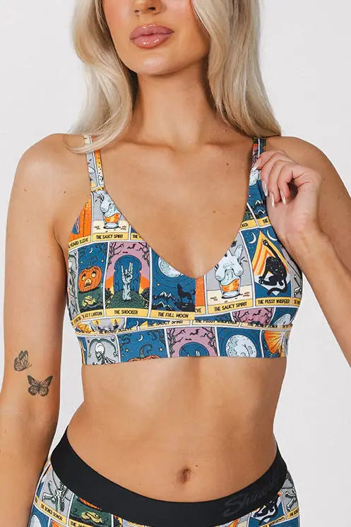 The Taboo | Tarot Cards Boob Hammock™ Plunge Bralette - Shinesty - Flyclothing LLC