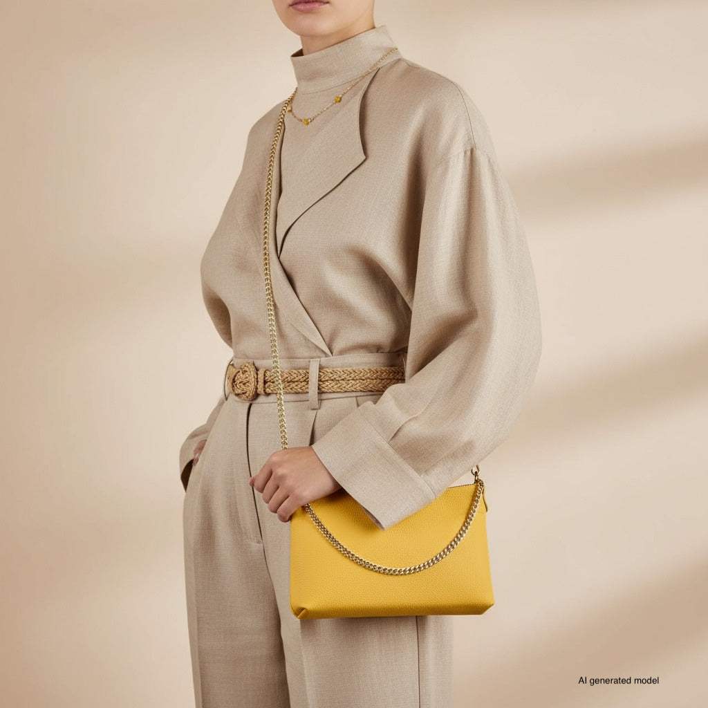 Italian Genuine Calf Leather Crossbody Bag 101315 - TAKEASY - Flyclothing LLC