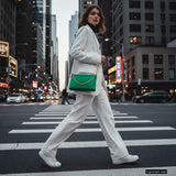 Italian Genuine Calf Leather Crossbody Bag 101315 - TAKEASY - Flyclothing LLC