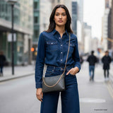 Italian Genuine Calf Leather Crossbody Bag 101315 - TAKEASY - Flyclothing LLC