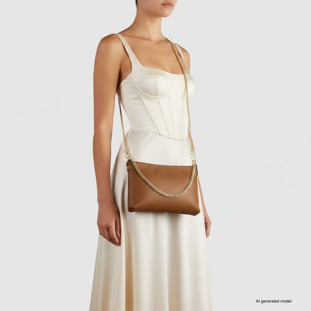 Italian Genuine Calf Leather Crossbody Bag 101315 - TAKEASY - Flyclothing LLC