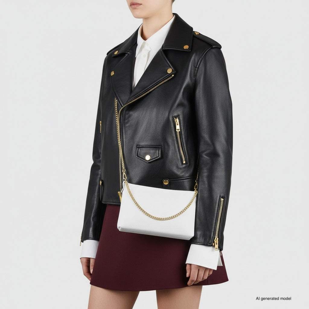Italian Genuine Calf Leather Crossbody Bag 101315 - TAKEASY - Flyclothing LLC
