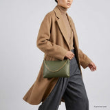 Italian Genuine Calf Leather Crossbody Bag 101315 - TAKEASY - Flyclothing LLC