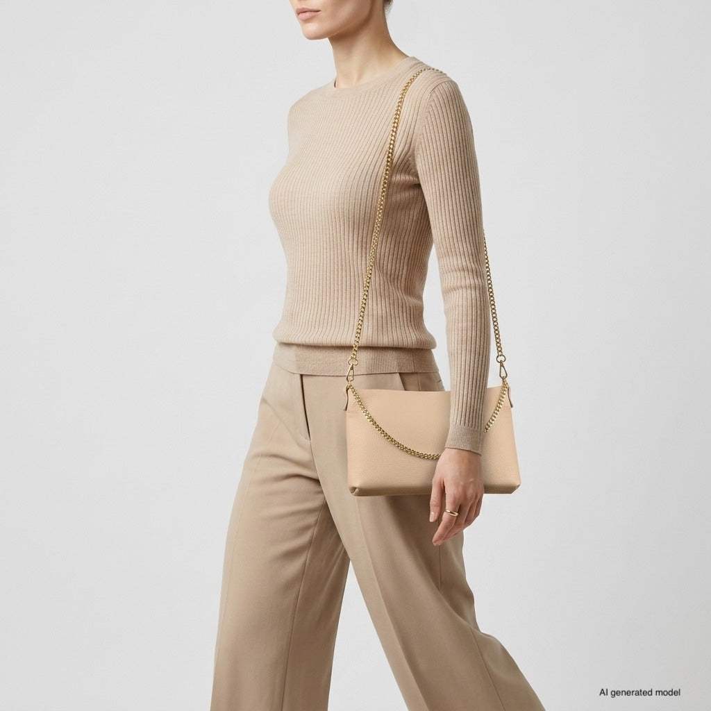 Italian Genuine Calf Leather Crossbody Bag 101315 - TAKEASY - Flyclothing LLC