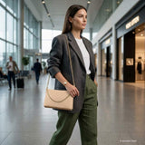 Italian Genuine Calf Leather Crossbody Bag 101315 - TAKEASY - Flyclothing LLC