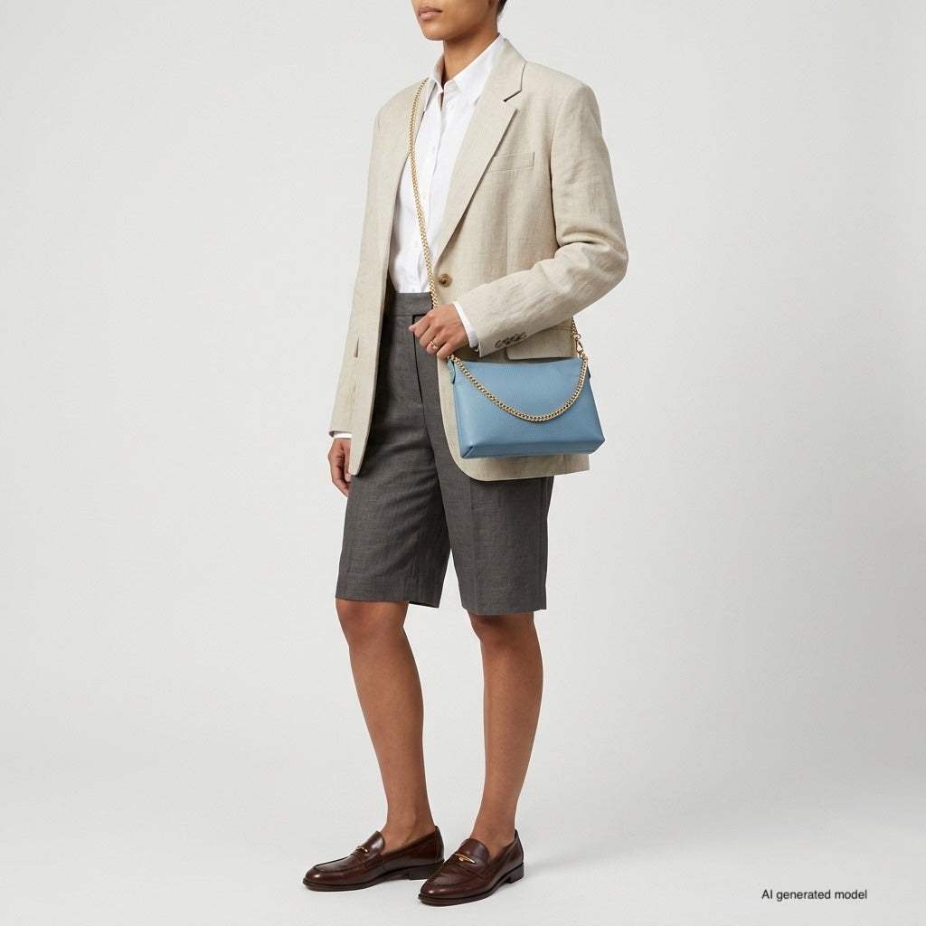 Italian Genuine Calf Leather Crossbody Bag 101315 - TAKEASY - Flyclothing LLC