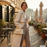 Italian Genuine Calf Leather Crossbody Bag 171522 - TAKEASY - Flyclothing LLC