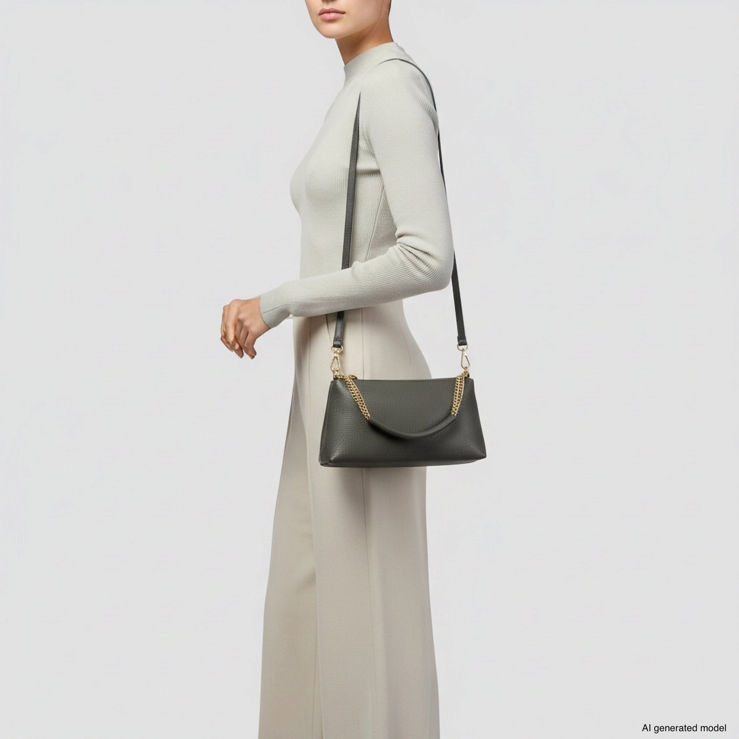 Italian Genuine Calf Leather Crossbody Bag 171522 - TAKEASY - Flyclothing LLC