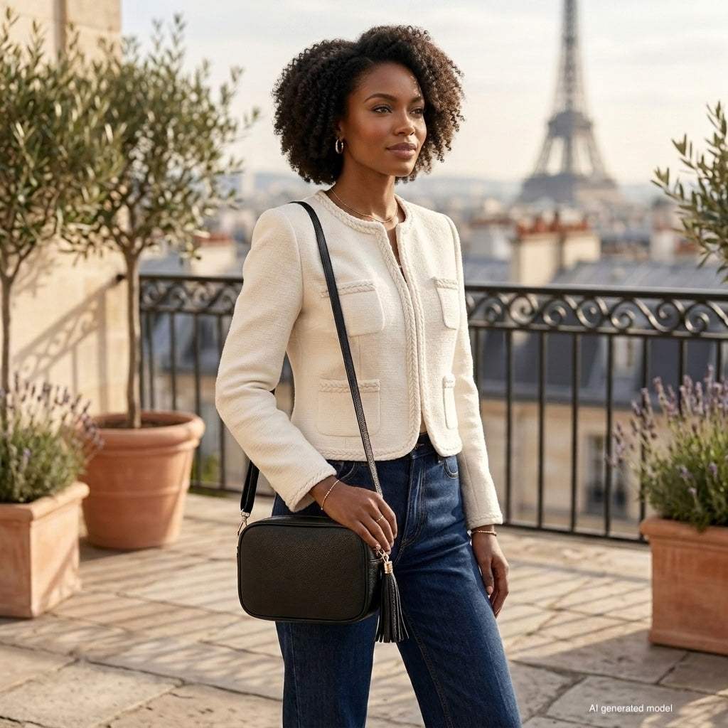 Italian Genuine Calf Leather Crossbody Bag 231302 - TAKEASY - Flyclothing LLC