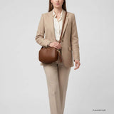 Italian Genuine Calf Leather Crossbody Bag 231302 - TAKEASY - Flyclothing LLC