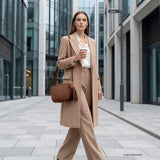 Italian Genuine Calf Leather Crossbody Bag 231302 - TAKEASY - Flyclothing LLC