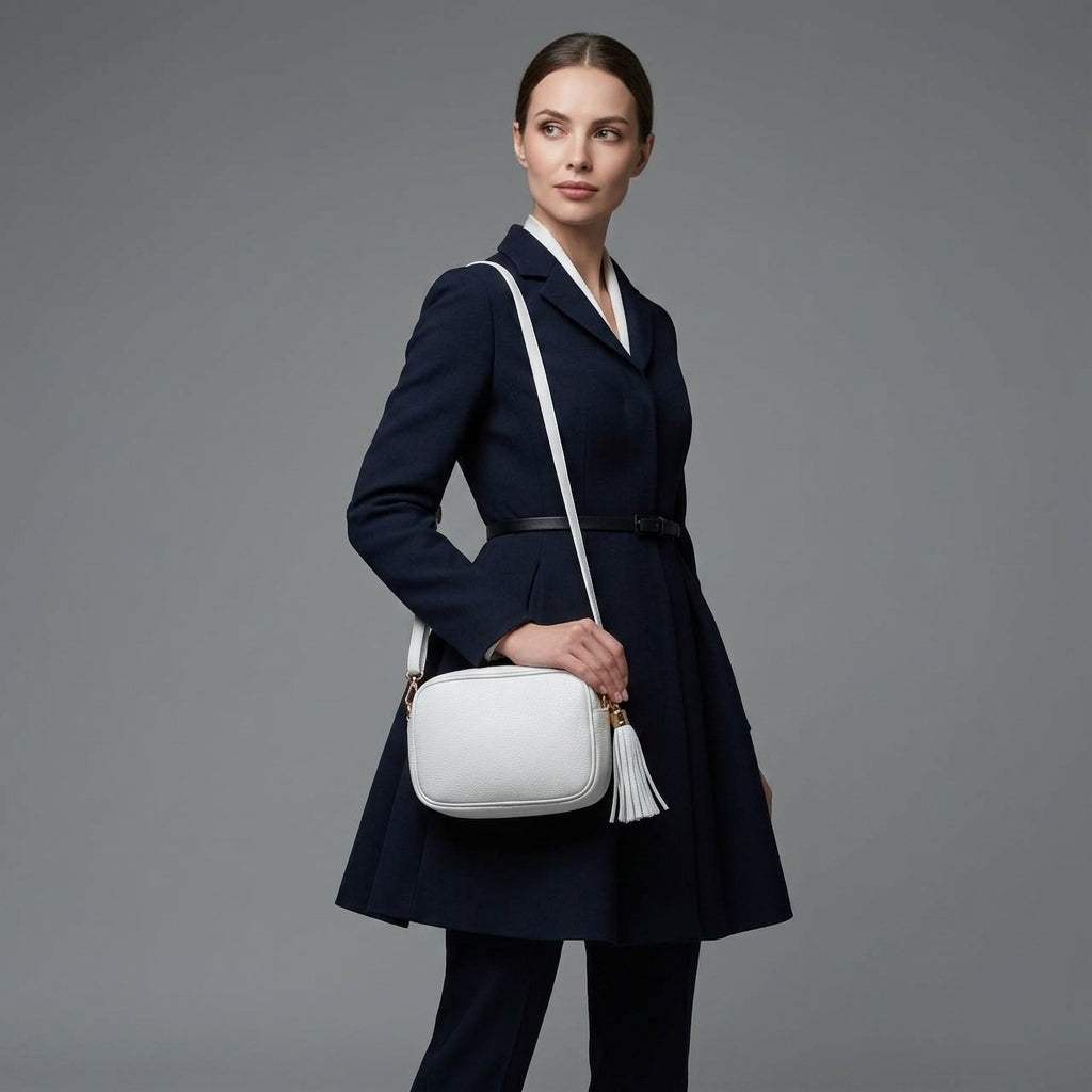 Italian Genuine Calf Leather Crossbody Bag 231302 - TAKEASY - Flyclothing LLC