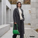 Italian Genuine Calf Leather Crossbody Bag 231302 - TAKEASY - Flyclothing LLC