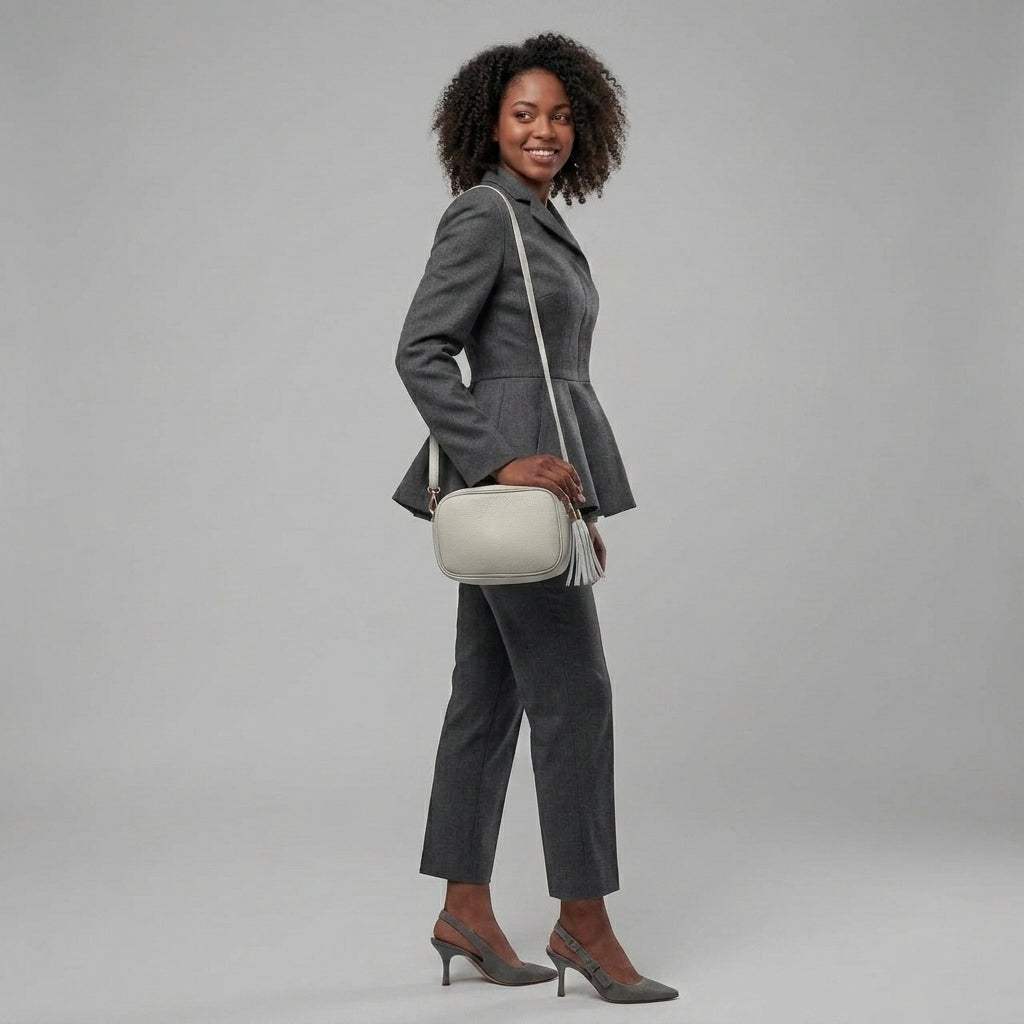 Italian Genuine Calf Leather Crossbody Bag 231302 - TAKEASY - Flyclothing LLC