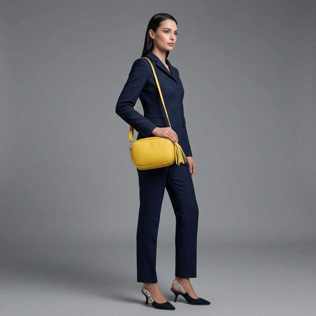Italian Genuine Calf Leather Crossbody Bag 231302 - TAKEASY - Flyclothing LLC
