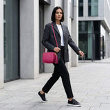 Italian Genuine Calf Leather Crossbody Bag 231302 - TAKEASY - Flyclothing LLC