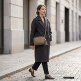 Italian Genuine Calf Leather Crossbody Bag 231302 - TAKEASY - Flyclothing LLC