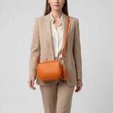 Italian Genuine Calf Leather Crossbody Bag 231302 - TAKEASY - Flyclothing LLC