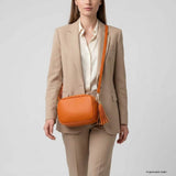 Italian Genuine Calf Leather Crossbody Bag 231302 - TAKEASY - Flyclothing LLC