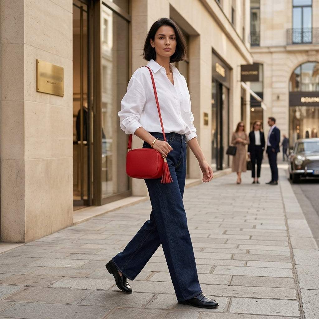 Italian Genuine Calf Leather Crossbody Bag 231302 - TAKEASY - Flyclothing LLC