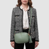 Italian Genuine Calf Leather Crossbody Bag 231302 - TAKEASY - Flyclothing LLC
