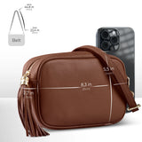 Calf Leather Crossbody Bag - TAKEASY - Flyclothing LLC