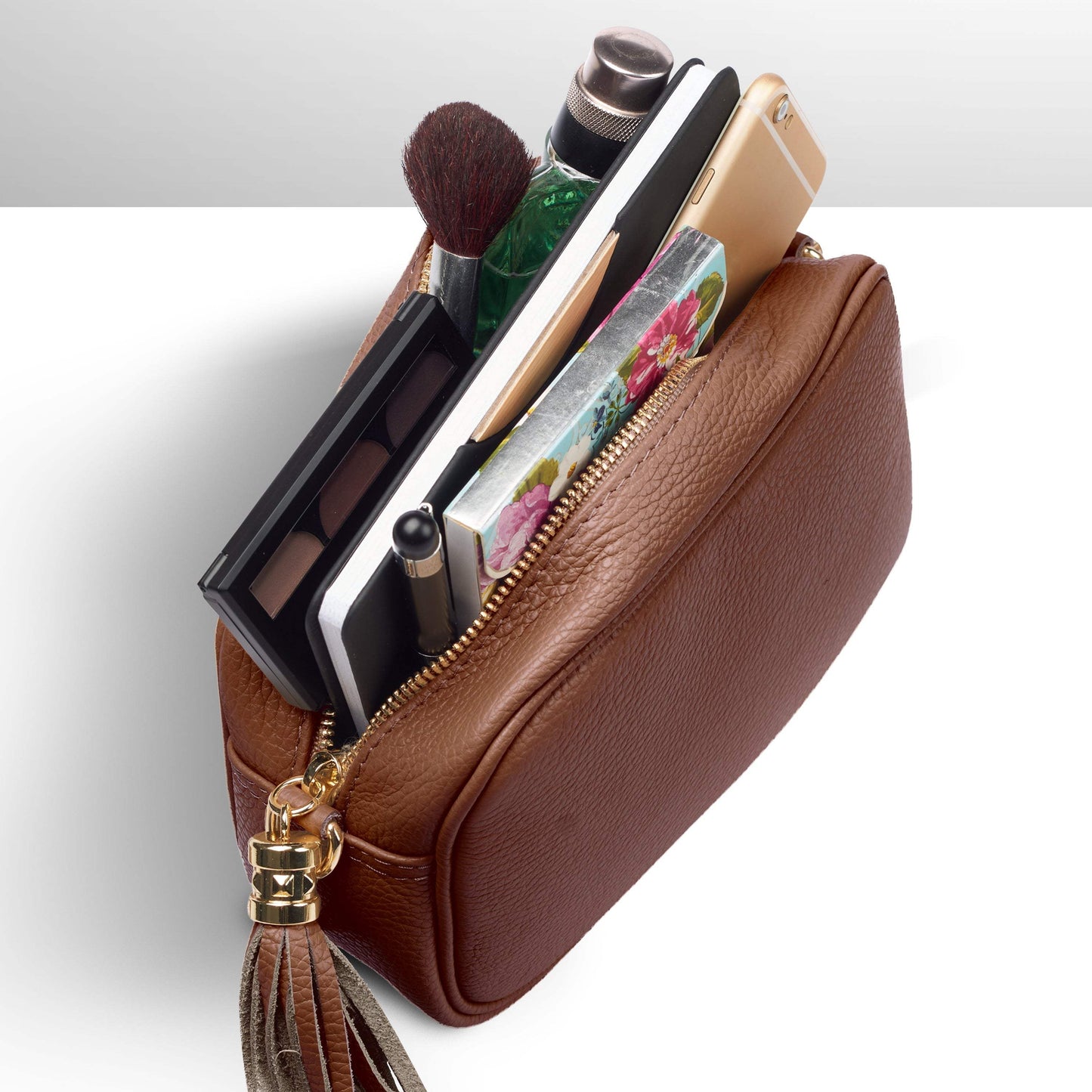 Italian Genuine Calf Leather Crossbody Bag 231302 - TAKEASY - Flyclothing LLC
