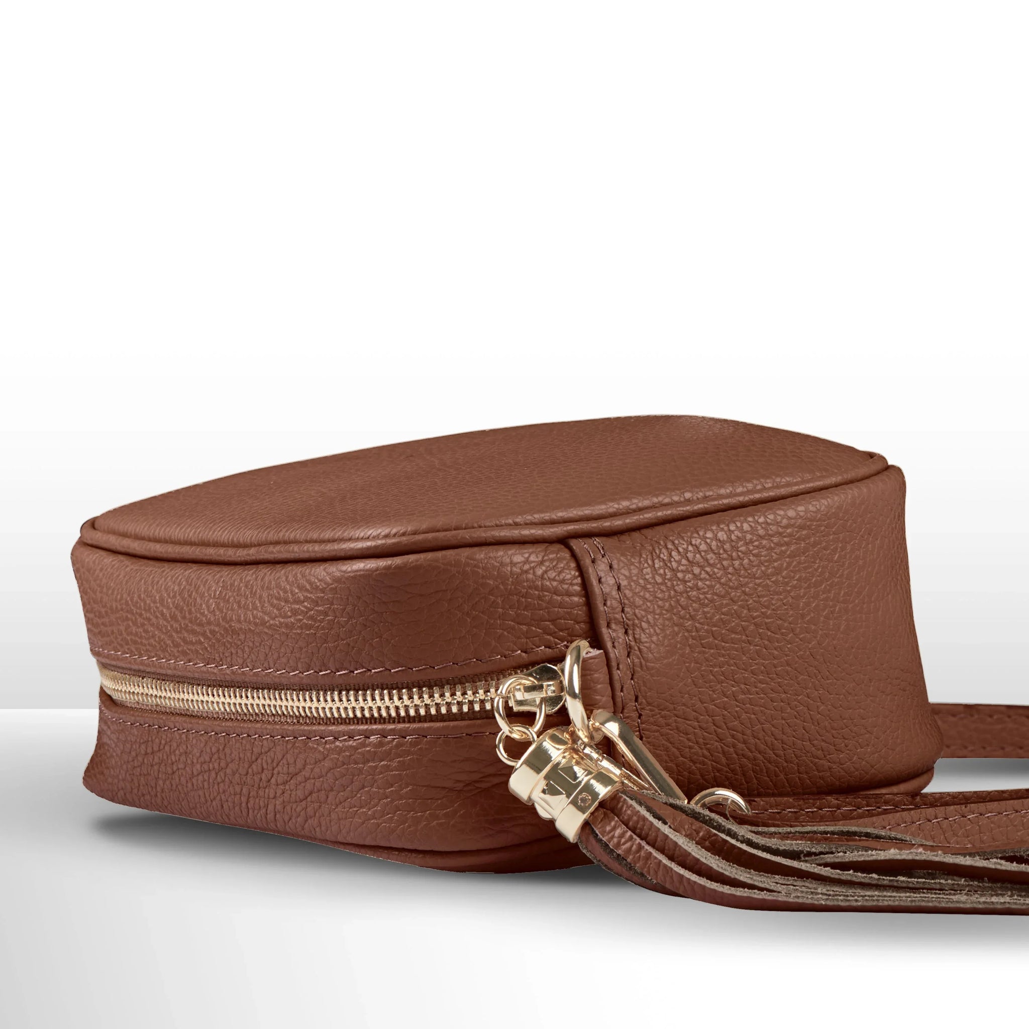 Calf Leather Crossbody Bag - TAKEASY - Flyclothing LLC