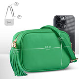 Italian Genuine Calf Leather Crossbody Bag 231302 - TAKEASY - Flyclothing LLC