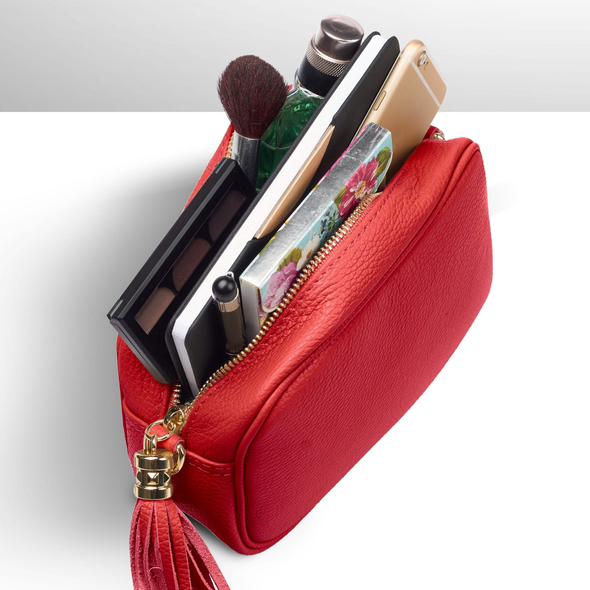 Italian Genuine Calf Leather Crossbody Bag 231302 - TAKEASY - Flyclothing LLC